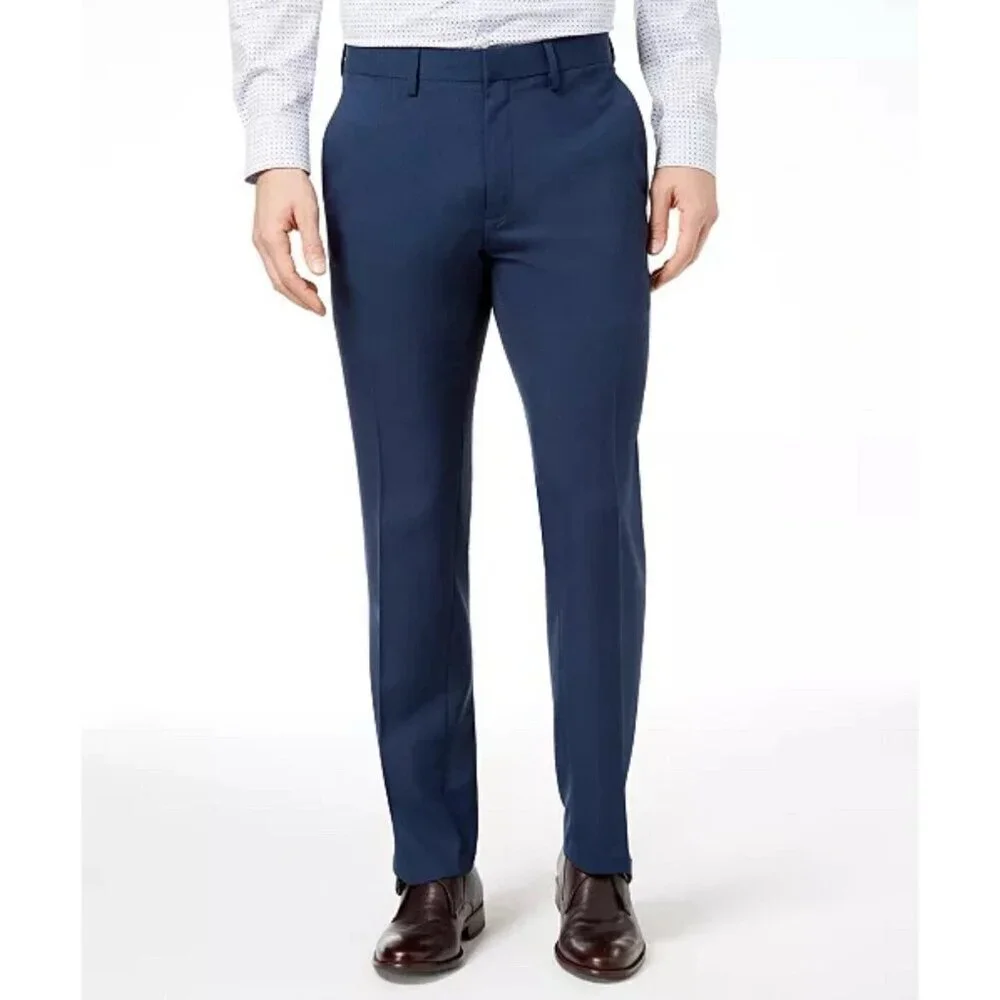 NEW Kenneth Cole Men's 32 X 30 Slim Fit Performance Dress Pants Super Flex